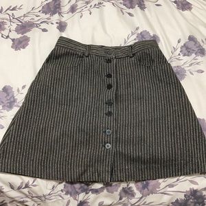 Gap pinned stripe mini skirt